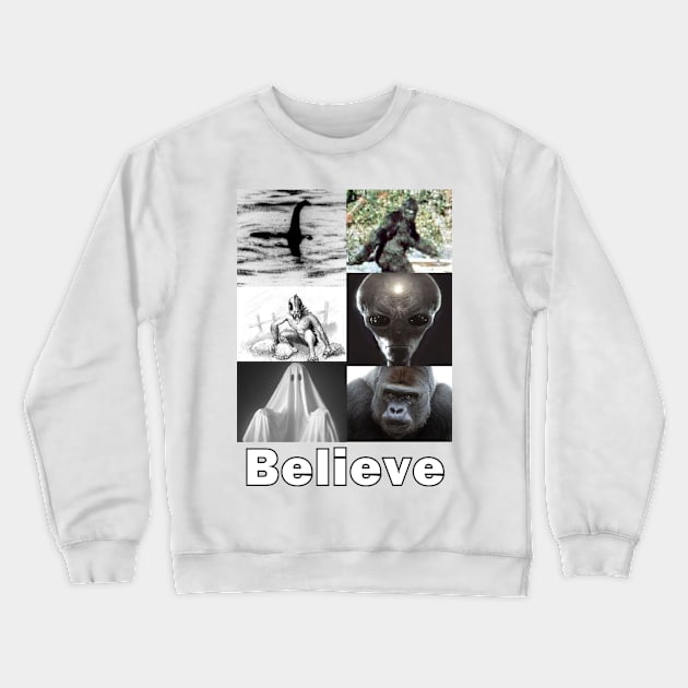 Believe Crewneck Sweatshirt by Gorilla_Joe